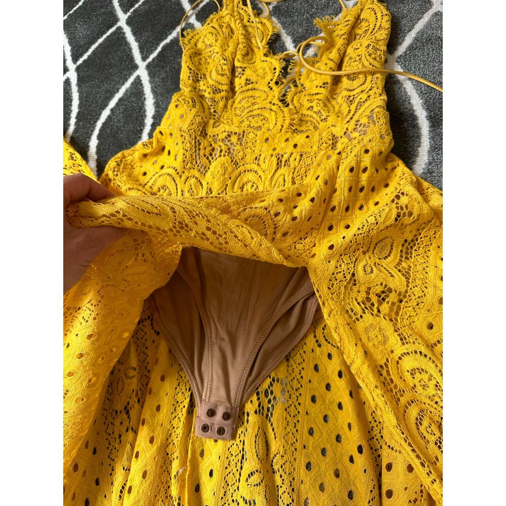 Michael Costello x Revolve Dress XS Yellow - Picture 8 of 9
